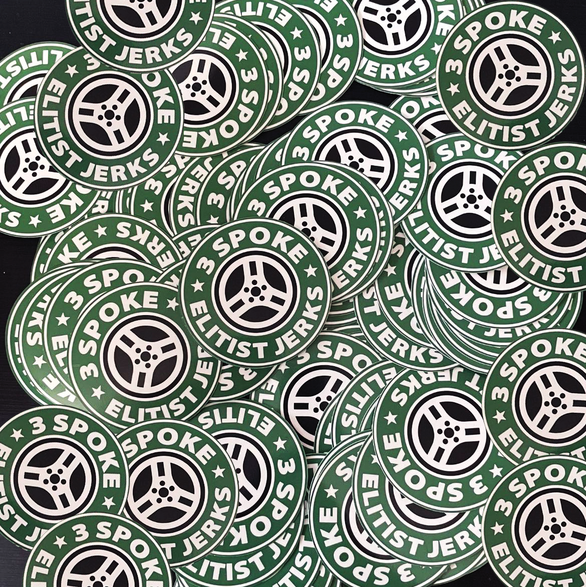 3 Spoke Elitist Jerks Sticker